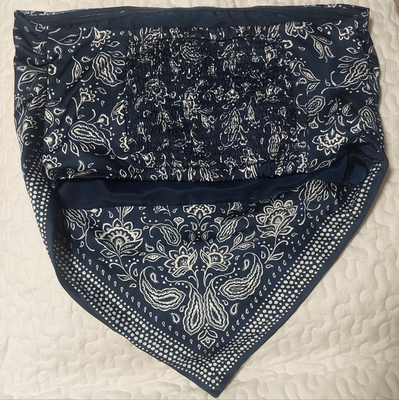 LOFT Blue Bandana Print Top - Picture 5 of 5